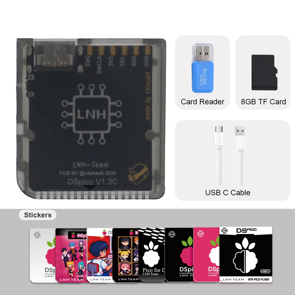 Chiscart DSpico USB C Version Game Cartridge For NDS NDSL DSi 3DS Consoles image 3
