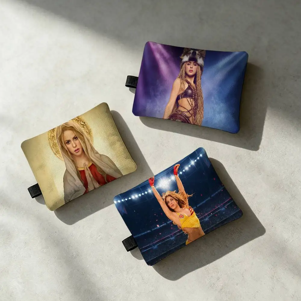 Singer S-Shakira-ES Waterproof Zipper Coin Purse Lightweight Hanging Key Pouch Card Holder For Daily Use