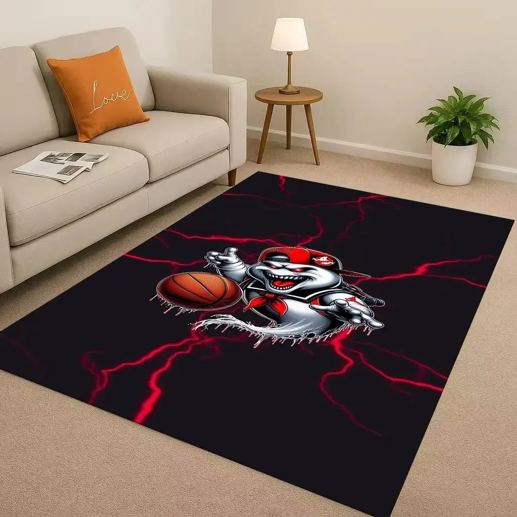 Horror Movie G-Ghostbusters Cartoon Living Room Non-Slip Area Rug Carpet for Bedroom Playroom Sofa,Easy Clean Home Decor Doormat