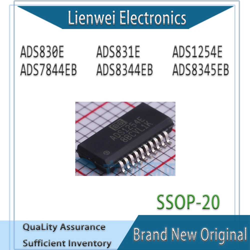 

100% New Original ADS7844EB ADS8344EB ADS8345EB ADS1254E ADS830E ADS831E IC Chipset SSOP-20