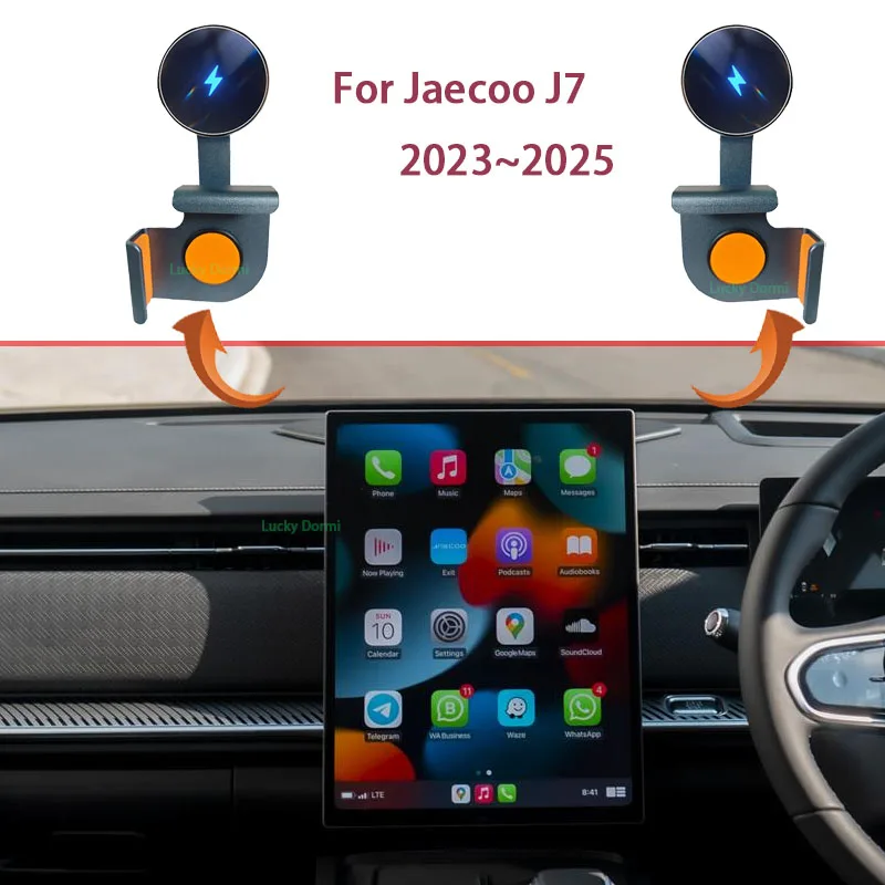 Car Mobile Phone Holder for Jaecoo J7 2023 2024 2025 Tansuo 06 Screen Mount MagSafe Bracket Wireless Charger Stand Accessories