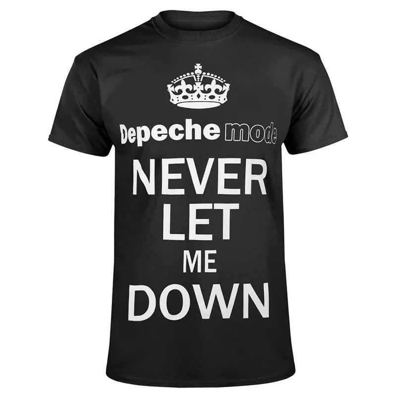 Hot DEPECHE MODE Band Electronic Music Trend High Street Loose Short-sleeved Men's Pure Cotton Printed T-shirt