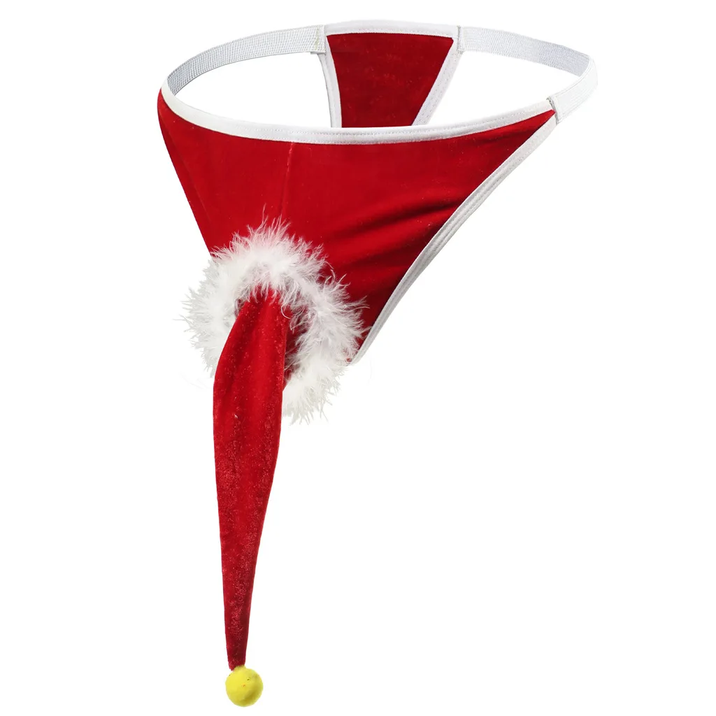 

Men's Christmas Lingerie Bulk - Velvet Thong & G-String Set for Holiday Collection