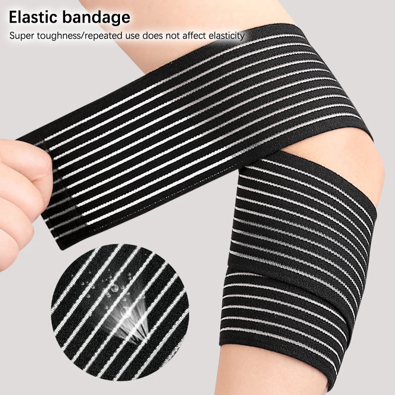 Auto-adesivo ajustável Correia de Pulso, Alta Elasticidade Compressão Esporte Bandage, Tornozelo, Joelho, Bezerro, Coxa Suporte Protector