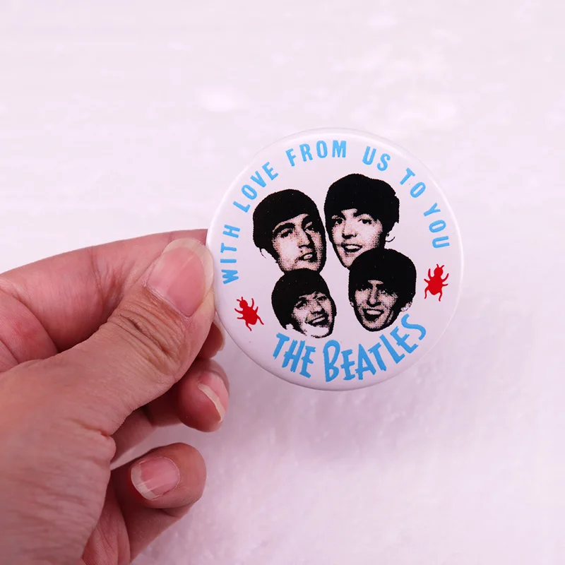 English Rock Band Pinback Button Pin Badge Music Jewelry 58MM