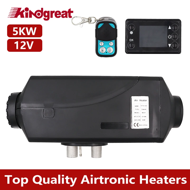 

5KW 12V Diesel Air Parking Heaters With Remote Control LCD Monitor For RV Boats Motorhome Trailer Trucks