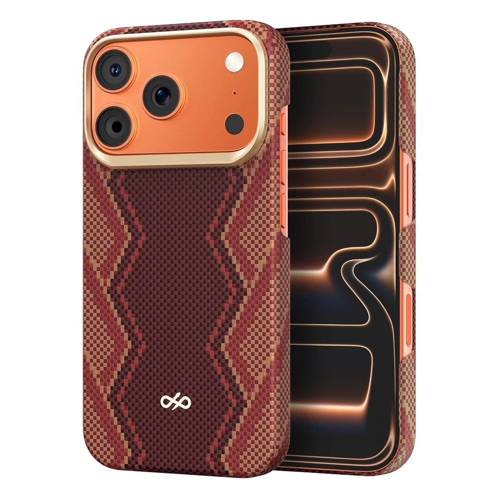 

DEFENSE Kevlar Series for iPhone 17 Pro Max Case Gilded Tactile Woven Aramid Fiber Magnetic Case for iPhone 17 Pro Case