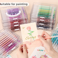 Languo Multi-Color Gel Pen 0.6mm Needle Tip Morandi Pen Large-Capacity Color Handbook Pen for Student Painting Graffiti Writting