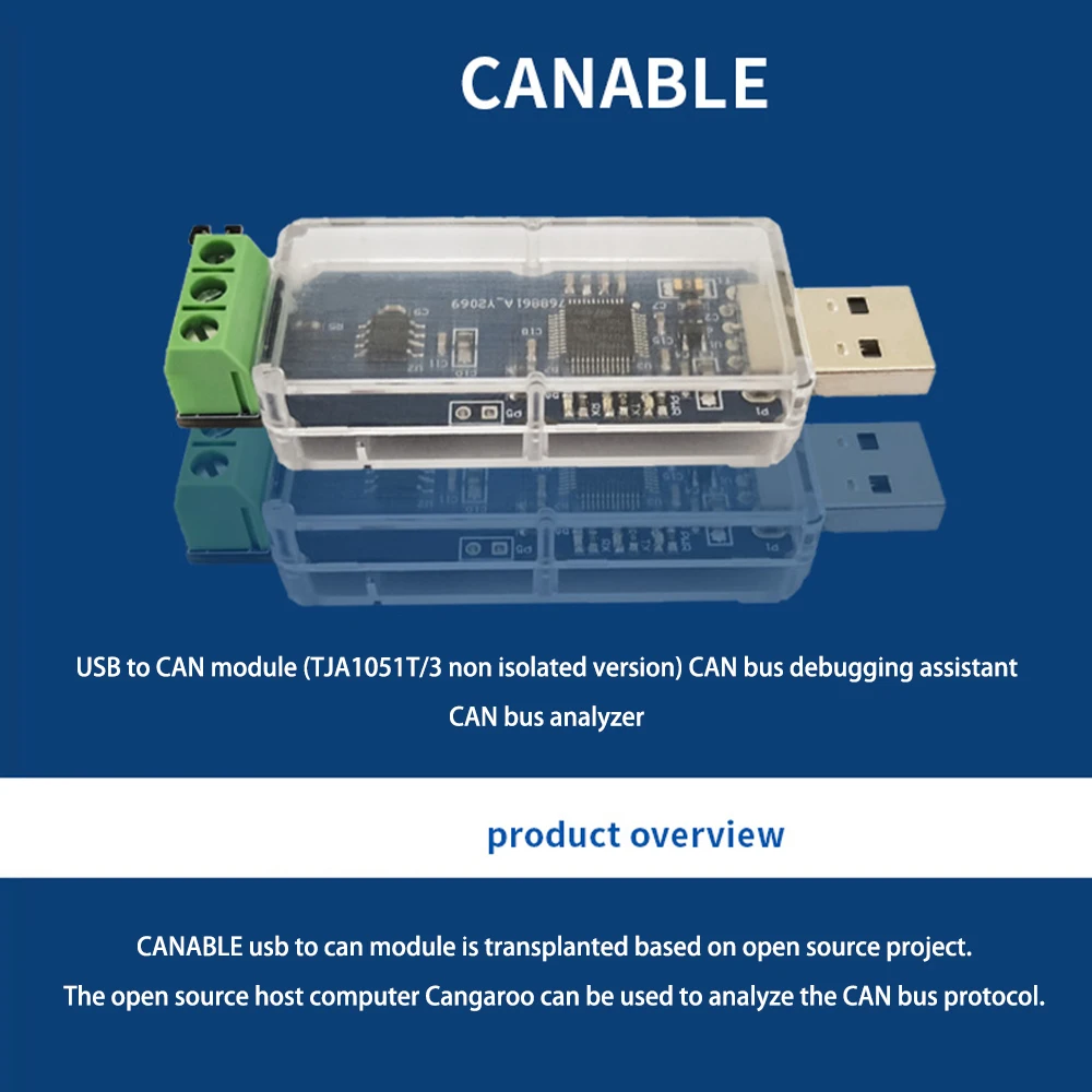 CANable USB to CAN Canbus Debugger Analyzer Adapter CAN Isolated/non Isolated Version CANdleLight CANABLE_PRO