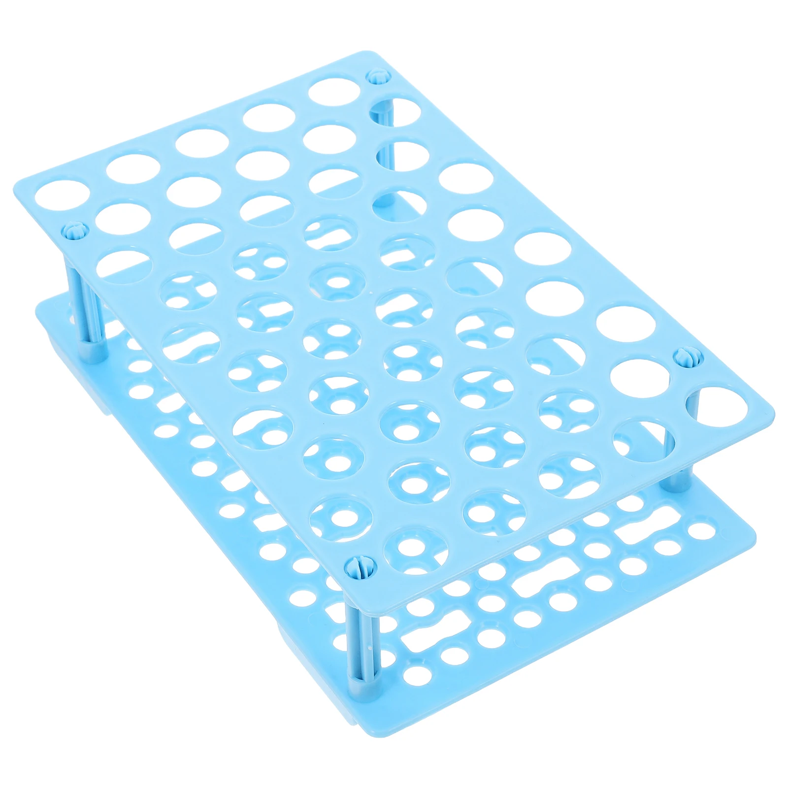 

Skyblue Rectangular Test Tube Organizer Plastic Centrifuge Tube Rack For Laboratory Equipment Stable Structure Detachable Holder
