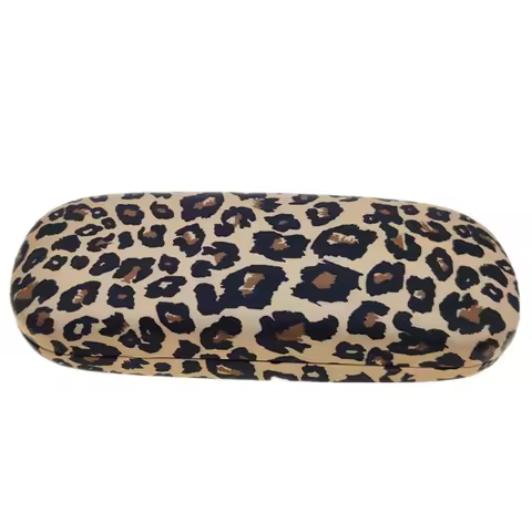 2022 Sun Glasses Leopard Box Flip Waterproof Hard frame case Myopia Reading Glasses Case Clamshell Eyeglasses box