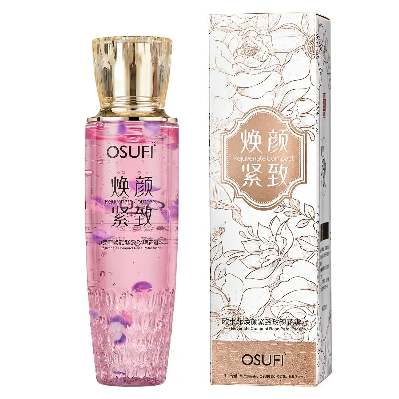 250ml Rose Water Pink Water Exfoliating and Firming Rose Petals Water Moisturizing and Softening Toner Essence Toner Facial