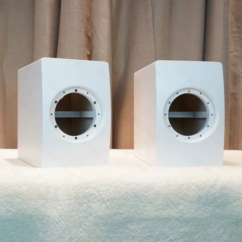 For Pair of Empty Boxes, 5-inch Arc Bookshelf Speaker Full Range Coaxial, Birch Splint,  Excluding Stereo