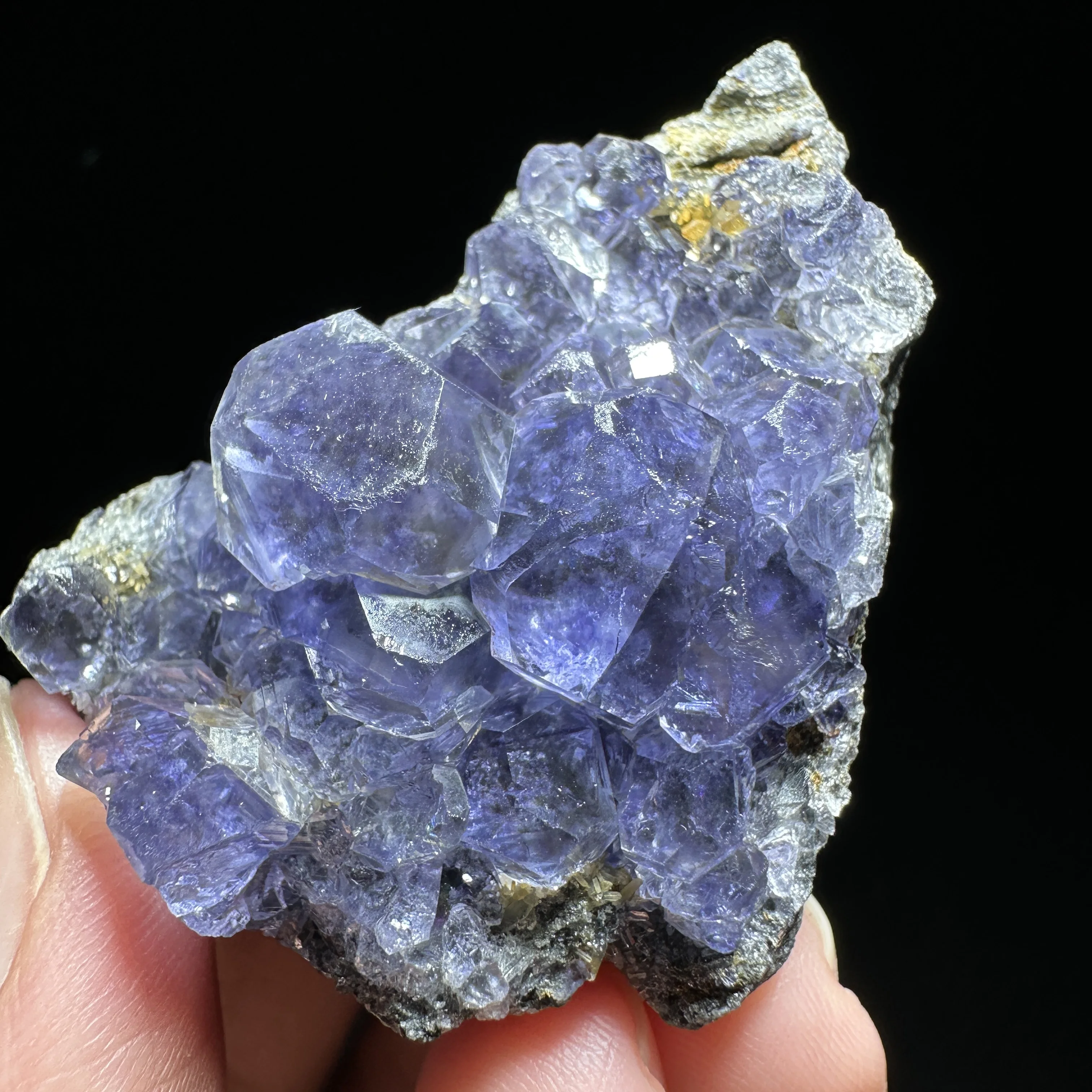 Natural Tanzanite Fluorite Crystal Cluster from Fujian China Rare Mineral Specimen for Home Decoration Meditation Reiki Healing