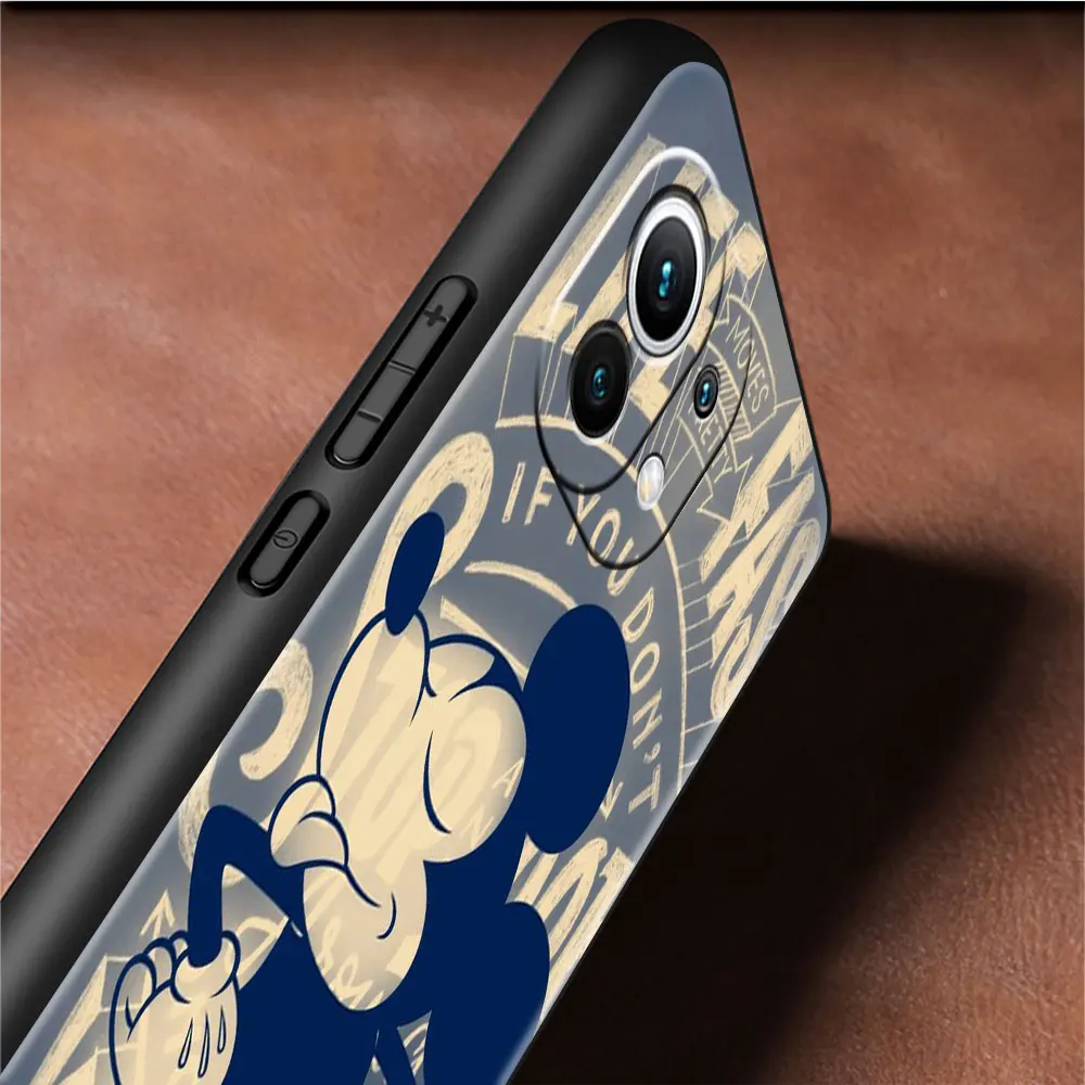 Case For Xiaomi Mi 11 Lite 5G NE 11T Pro 12 Note 10 10T 12X 11i 9T 9 Protective Silicone Back Phone Cover Disney Mickey Mouse