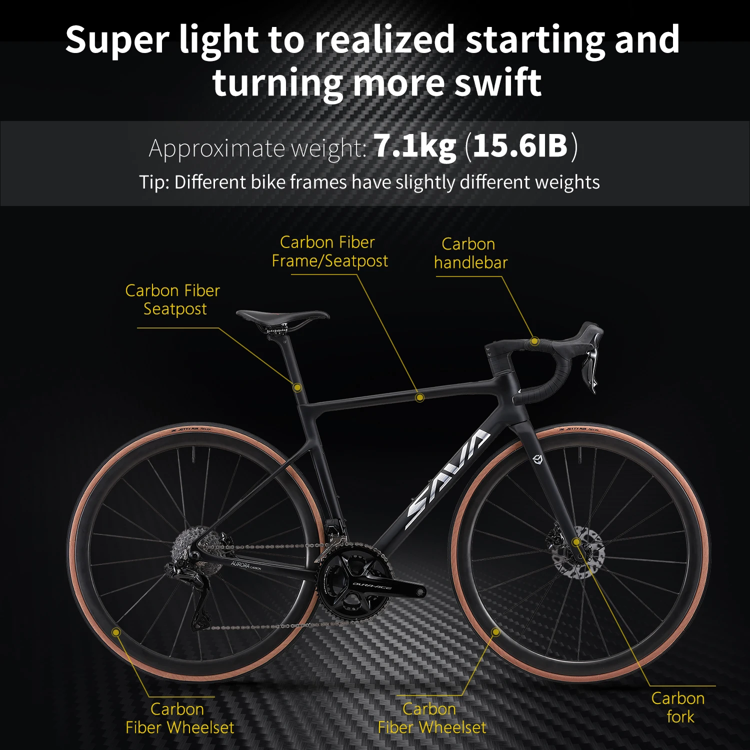 SAVA top bike racer high configuration with SHIMAN0 ULTEGRA 9270 Di2 full carbon fiber road bike with Dura Ace Di2 24-speed