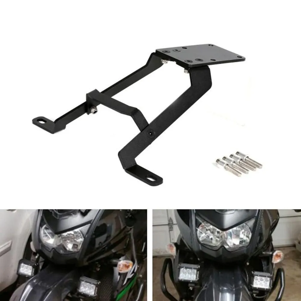 

Motorcycle Protector Front Fender Auxiliary Light Mount Light Bracket For KAWASAKI KLR650 2008-2023