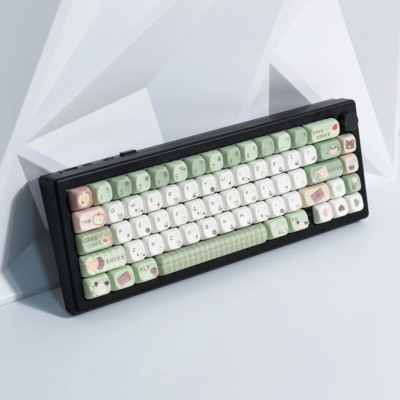 Imagem -05 - Floresta Tarde Chá Keycaps Keycap Bonito para Teclado Mecânico Sublimação Pbt Perfil Xoa Foa Mda F75 Hi8 F99 Vgn 141 Chaves