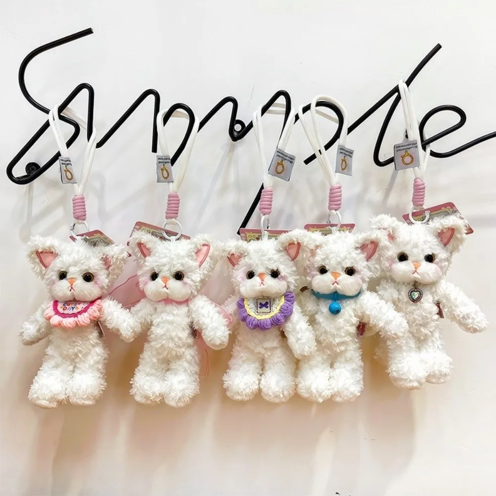 19cm Plush Companion Doll Curly German Cat Plush Animal Plush Toy Animal Shape Super Soft Animal Doll Pandent Learning Partner