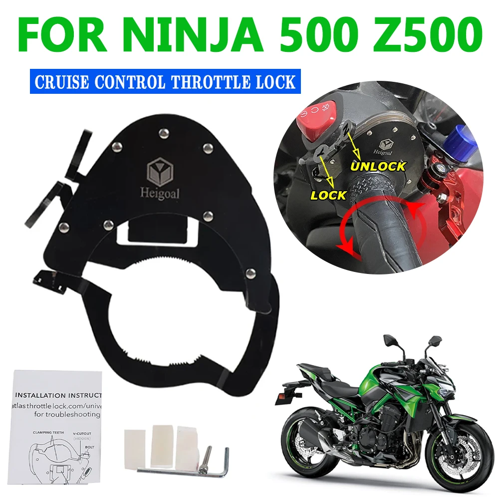 New For Kawasaki Ninja 500 Ninja500 SE Z500 Z 500 2024 Motorcycle Accessories Cruise Control Throttle Handlebar Auxiliary Lock