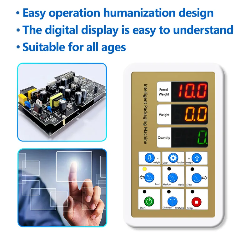 Small Manufacturing Machines Tea Weighing and Packing Filling Machine 3 Head Weighing Small Packing Machine