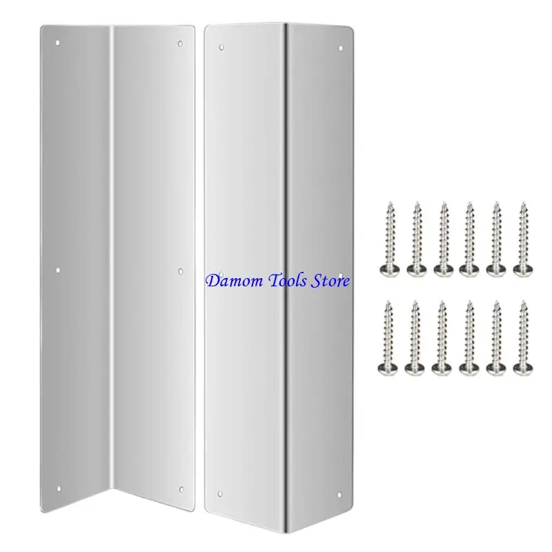 57BE 2Pcs Siding Corner Guards Protector with 89° Angles Rustproof Metal Corner Guard for Outdoor Wall Vinyls Siding Guards
