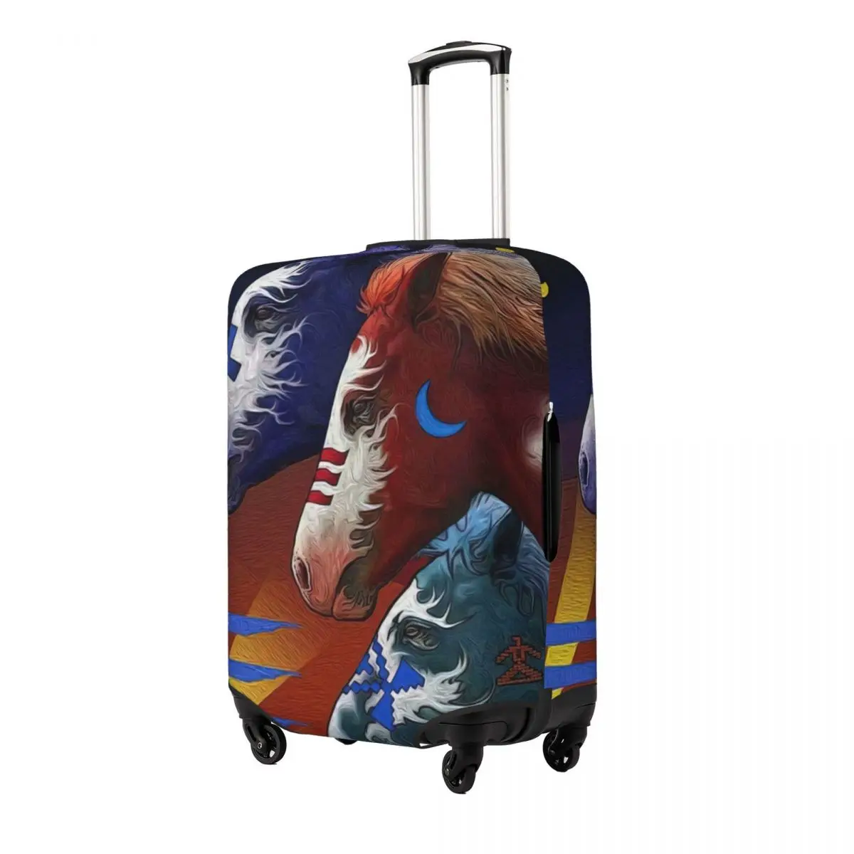 Horses Print Luggage Protective Dust Covers Elastic Waterproof 18-32inch Suitcase Cover Travel Accessories