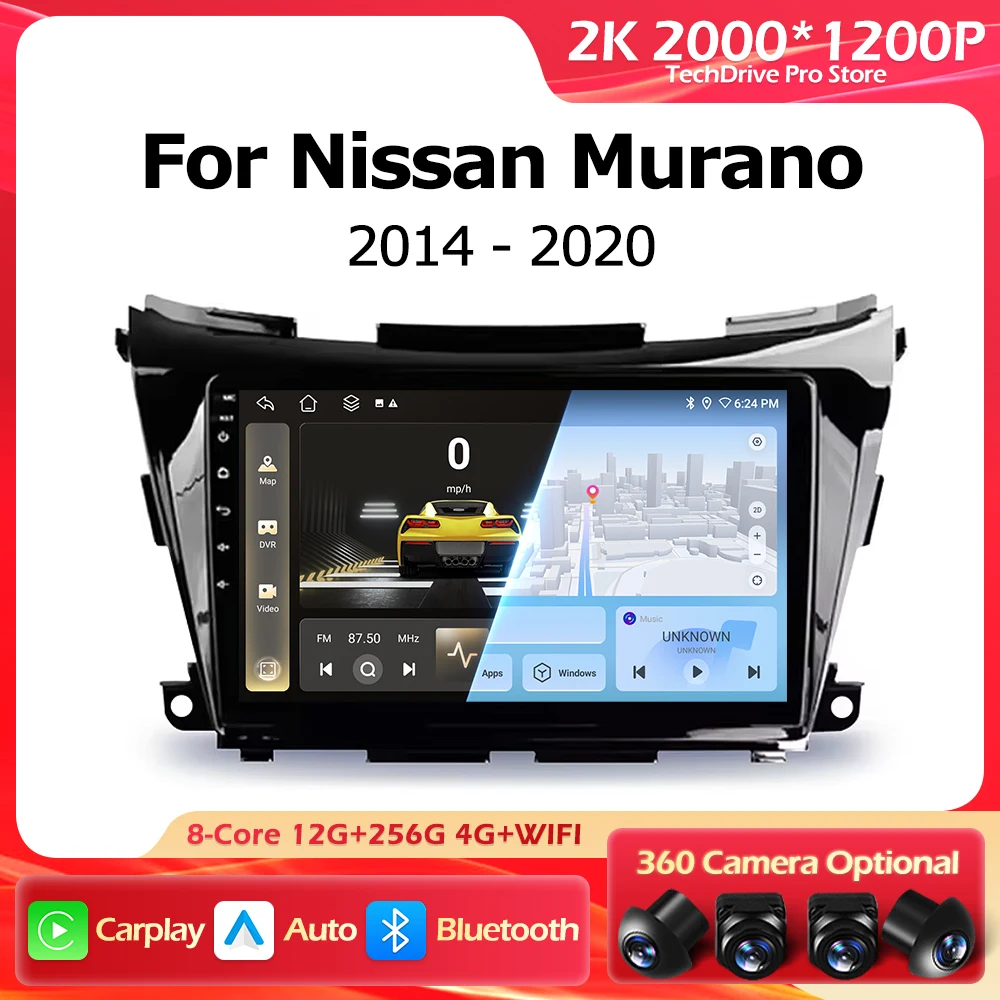 

Android 16 For Nissan Murano 3 Z52 2014-2020 Car Radio Lntelligent Multimedia Touch Screen Navigation GPS Auto Carplay WIFI