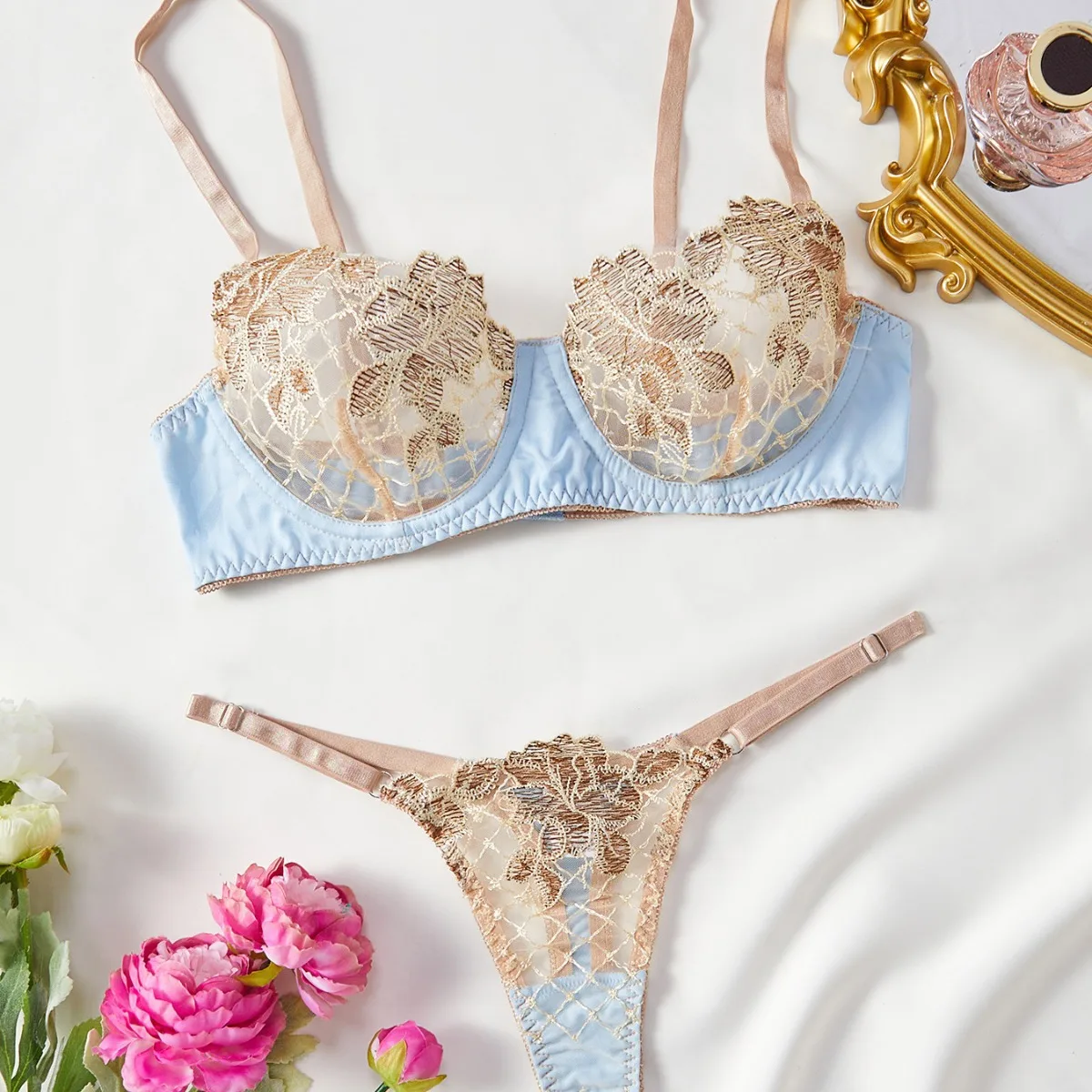 ملابس داخلية مثيرة للنساء ، إغراء حميم ، ملابس داخلية مثيرة ، منظور كلاسيكي ، ثوب نوم ، تطريز كلاسيكي ، أسلوب إنز