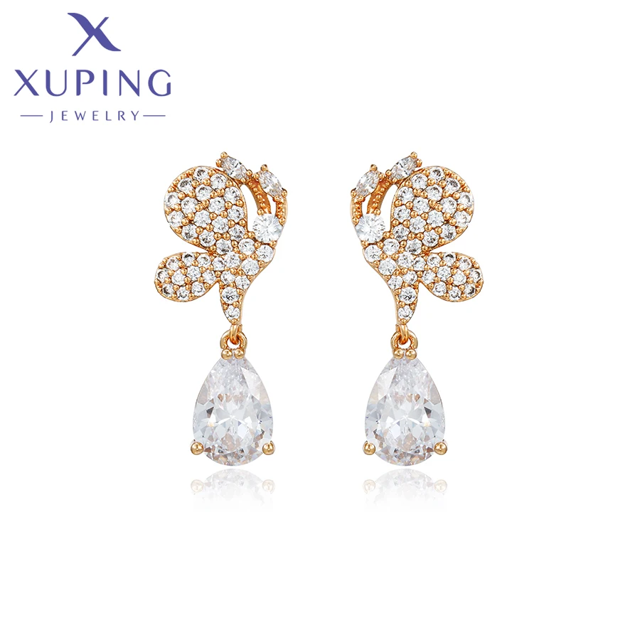 Xuping Jewelry New Arrival Fashion Gold Color Earring for Women Girl X000664084