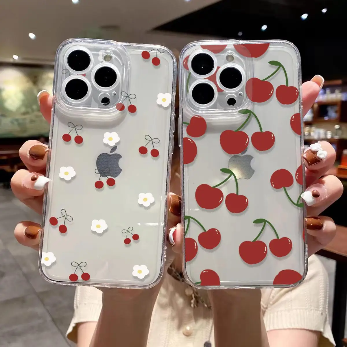 Case For Samsung Galaxy S25 S24 Ultra S23 S22 S21 S20 Plus S24FE FE A55 A56 A36 A26 A54 A52 A24 A7 2018 cover Cherry Fruit Soft