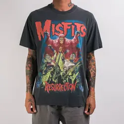 Misfits Resurrection Black Short Sleeve Cotton T-shirt Unisex S-5XL VN0972