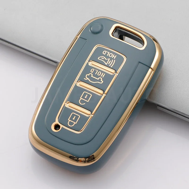 4 Buttons Car Key Case Cover Shell Fob For Kia Hyundai EQUUS Optima K5 Forte Opirus Rohens Ix35 SOUL SORENTO MOHAVE Borrego