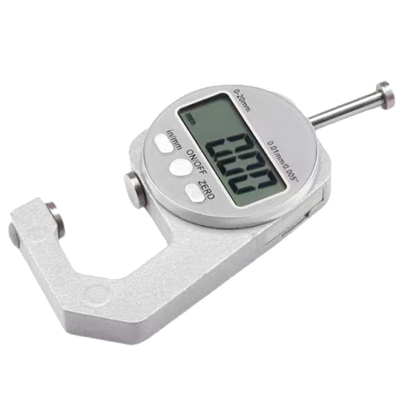 Digital Display Thickness Gauge Electronic LCD Micrometer Metric Wall Thickness Measurement Tools 0-20Mm