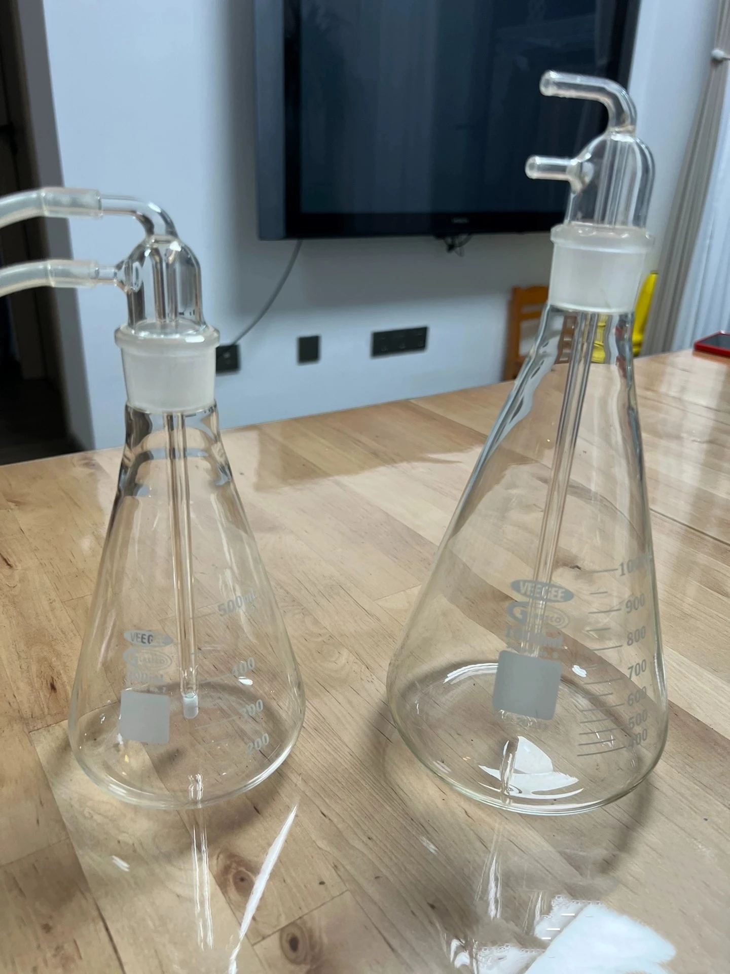 

VEEGEE Medical Glass Washing Bottle Filter Medical Ozone Filter Bottle, Gas Washing Bottle