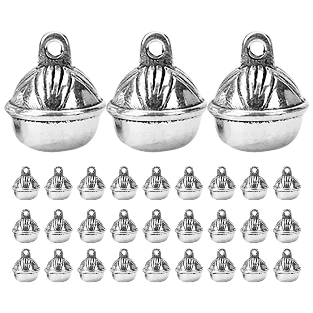 

30pcs Vintage Bell Pendant Charm Durable DIY Jewelry Making Supplies Metal Crafts Women Retro Bracelet Earring Decor