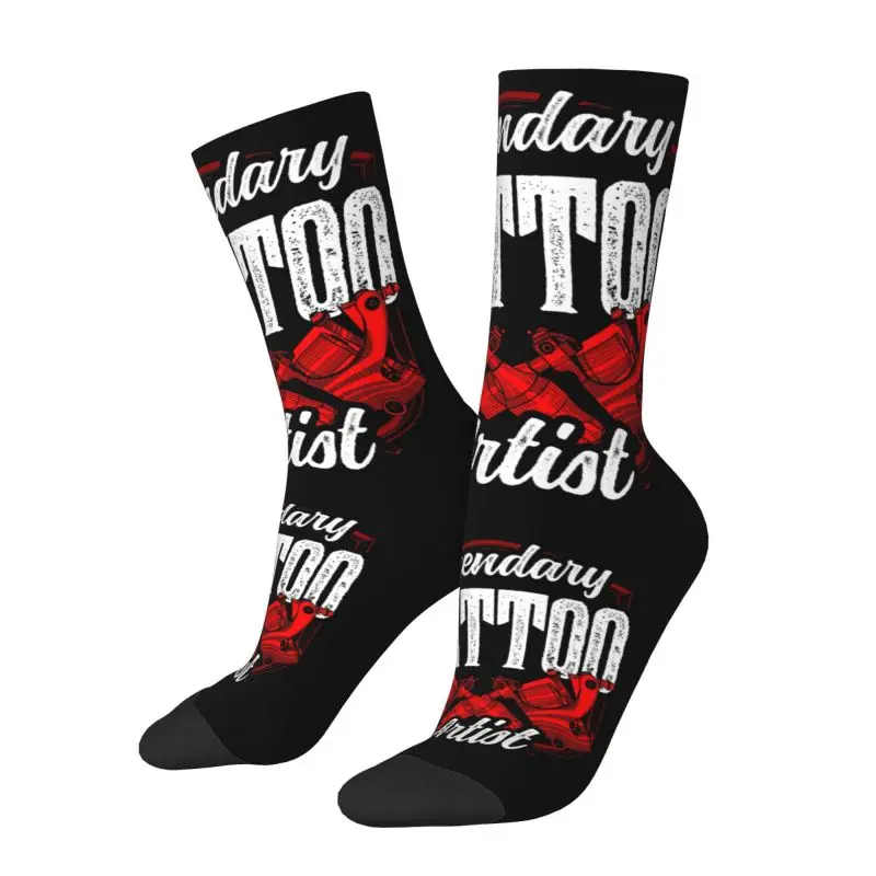 Fashion Legendary Tattoo Artist Art Job Socks Men Women Warm 3D Print Tattooists Sports Basketball Socks