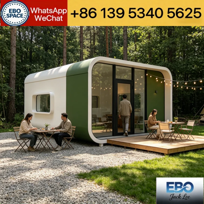 Energy Efficient Flat Pack Modular House Waterproof Anti Rust Small Shop Kiosk Storage Room Prefabricated Building