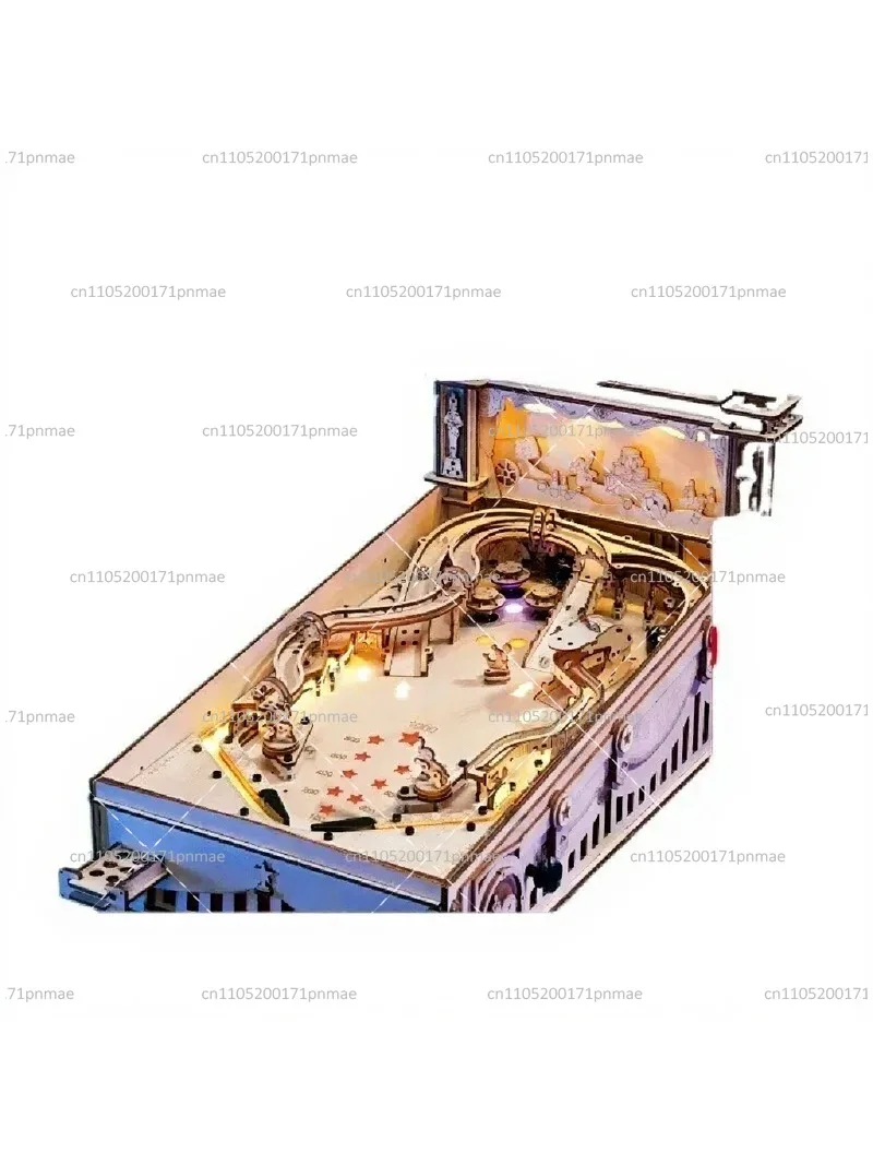 3D Wooden Pinball Puzzle Assembly Model for Adults, High Difficulty Stress Relieving Toy, Fun Brain Teaser for Mental Exercise