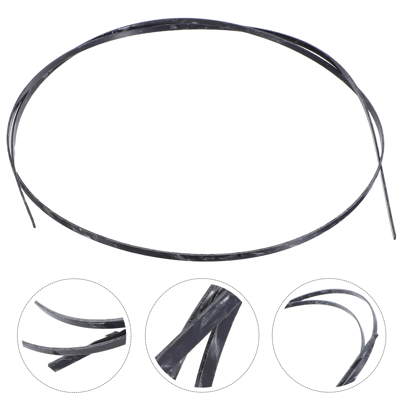 

Plastic Guitar Binding Strip Black Durable Fingerboard Protection Easy Installation For Acoustic Electric Guitar