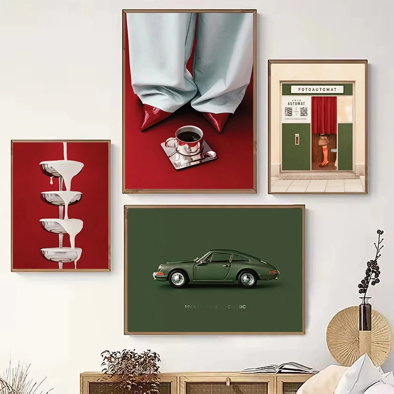 Motivational Text Quotes Car Art Retro Prints and Posters Decorative Painting on Canvas Wall Pictures Living Room Decoration
