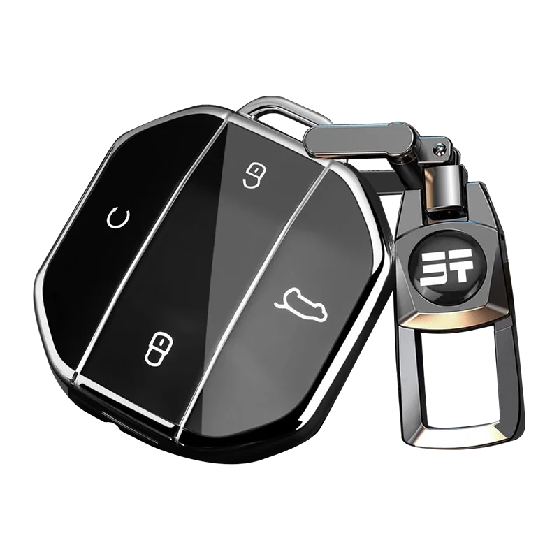 حافظة مفاتيح السيارة من البولي يوريثان لـ Jetour Freer Freedom T2 Freer Traveller T1 2025 + غطاء عن بعد شل المفاتيح فوب ملحقات مضادة للخدش #6