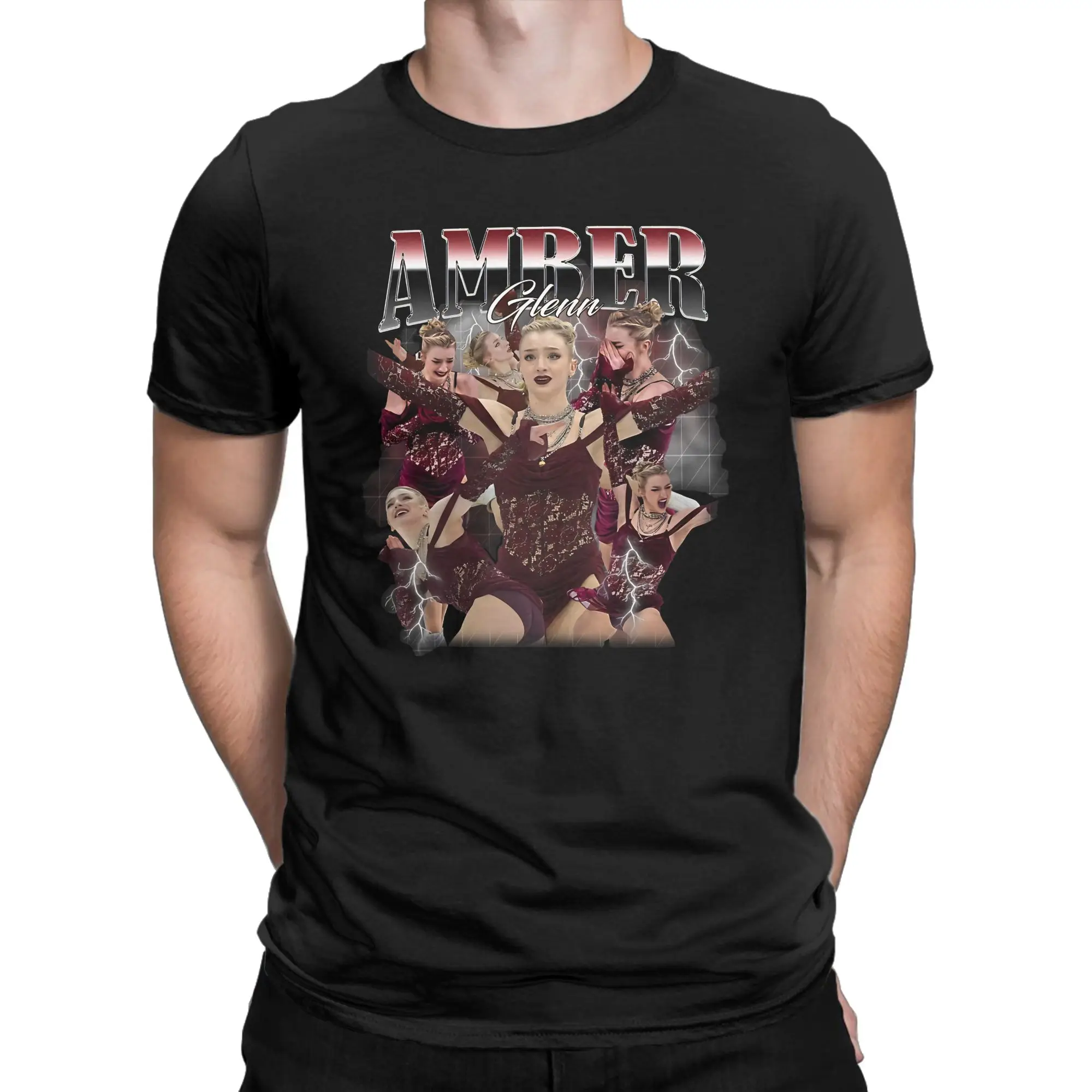 Amber Glenn Figure Ice Skating New Arrival T Shirt Men Women  100% Cotton  Tee Shirt Clothing