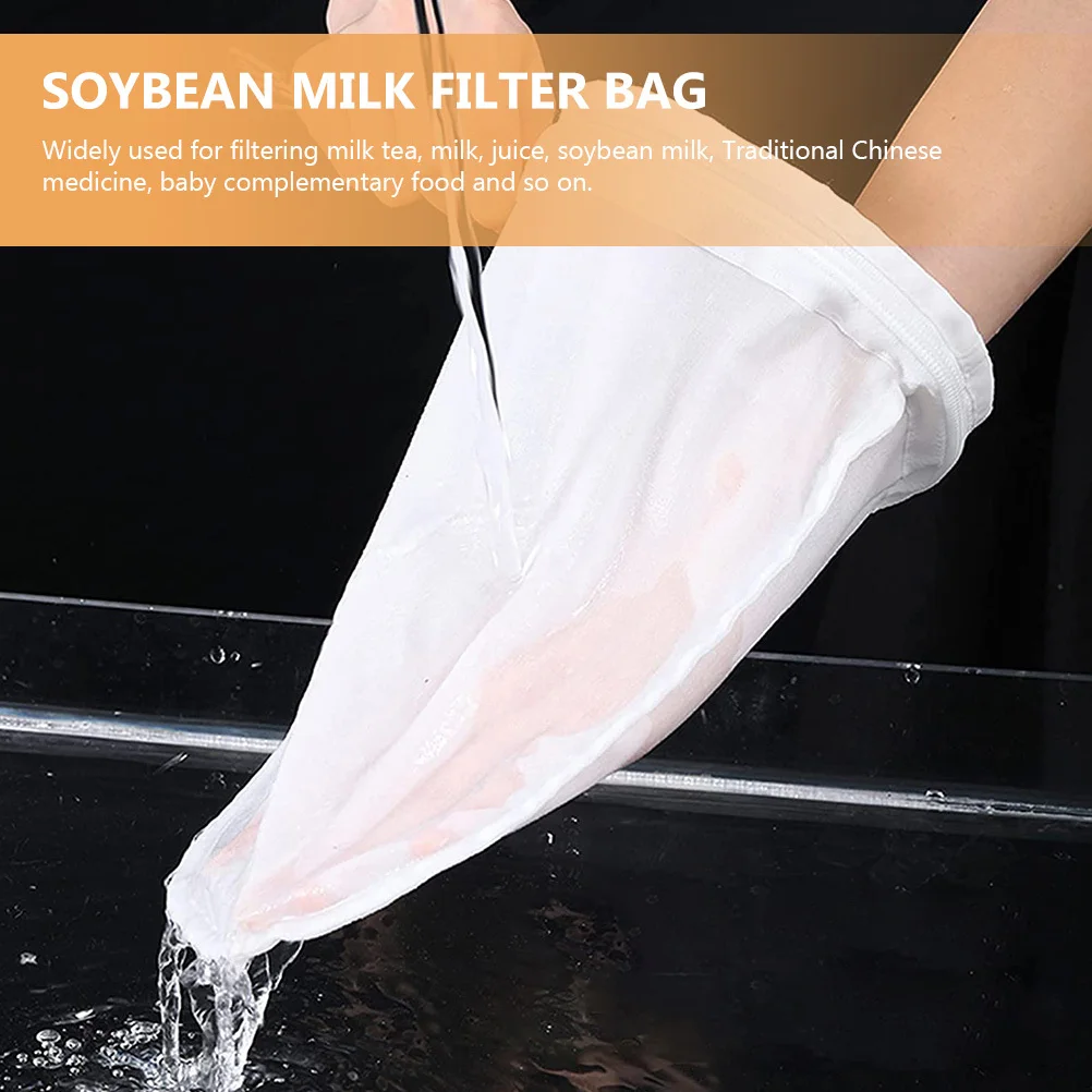 

1Set Filter Bag Stainless Steel Handle Reusable Coffee Milk Tea Soybean Milk Filter Mesh Bag Kitchen Supplies Kitchen Supplies