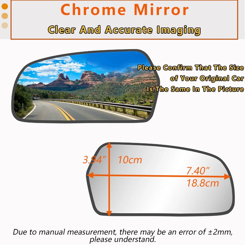 1XLeft or Right Side Mirror For KIA Magentis OPTIMA 2006 2007 2008 2009 With Heated/Car Wing Rearview Mirror Glass 87611-2G110 view 4