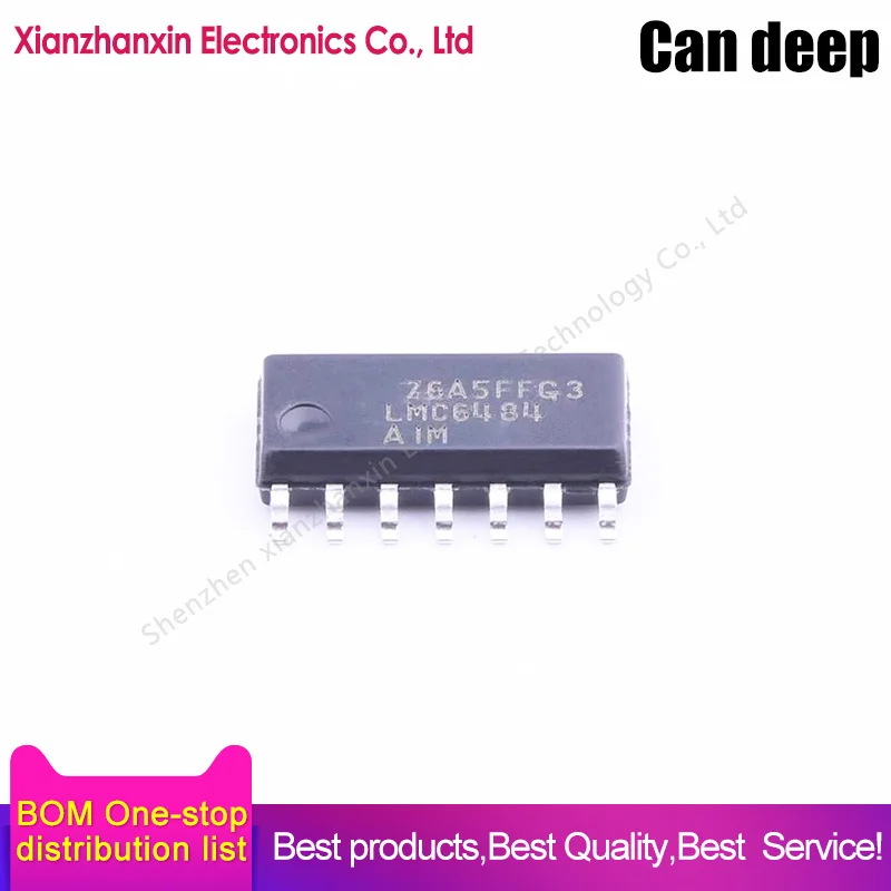 1pcs/lot  LMC6484 LMC6484AIM LMC6484AIMX/NOPB SOP14  Operational amplifier chips in stock