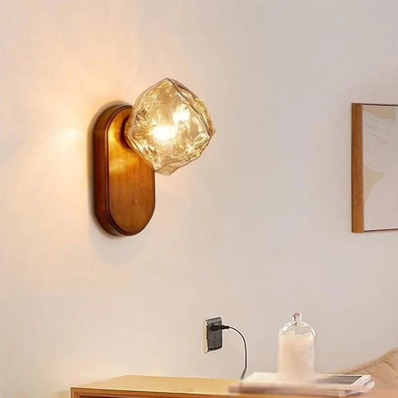 Vintage Wall Lamp LED Wall Sconce Lamp Wabi Sabi Wall Sconce Bedroom Livingroom Light Nordic Modern Wall Lamp Luminaria Lighting