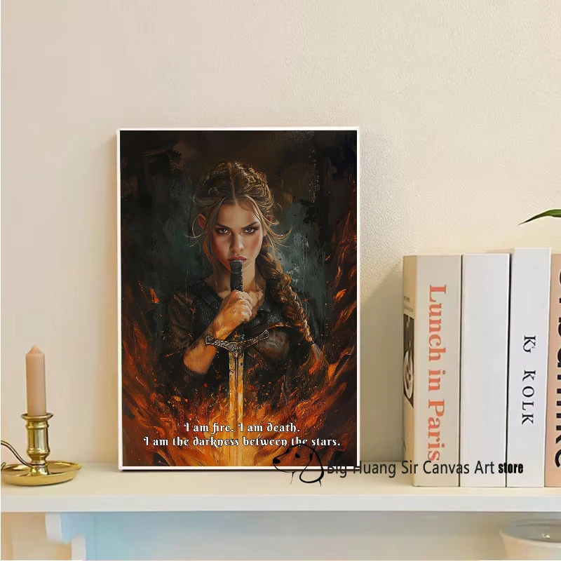 الخيال كتاب Aelin عرش الزجاج Aelin Bryce Feyre دوريان مانون ملصق فني حائط لوح رسم صور ديكور المنزل