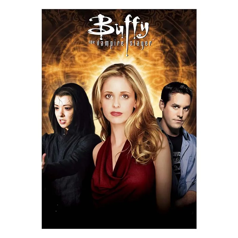 Modern Style Buffy The Vampire Slayer Poster White Paper Wall Stickers Living Room Decor Bar Home Art Decoration Painting Mural