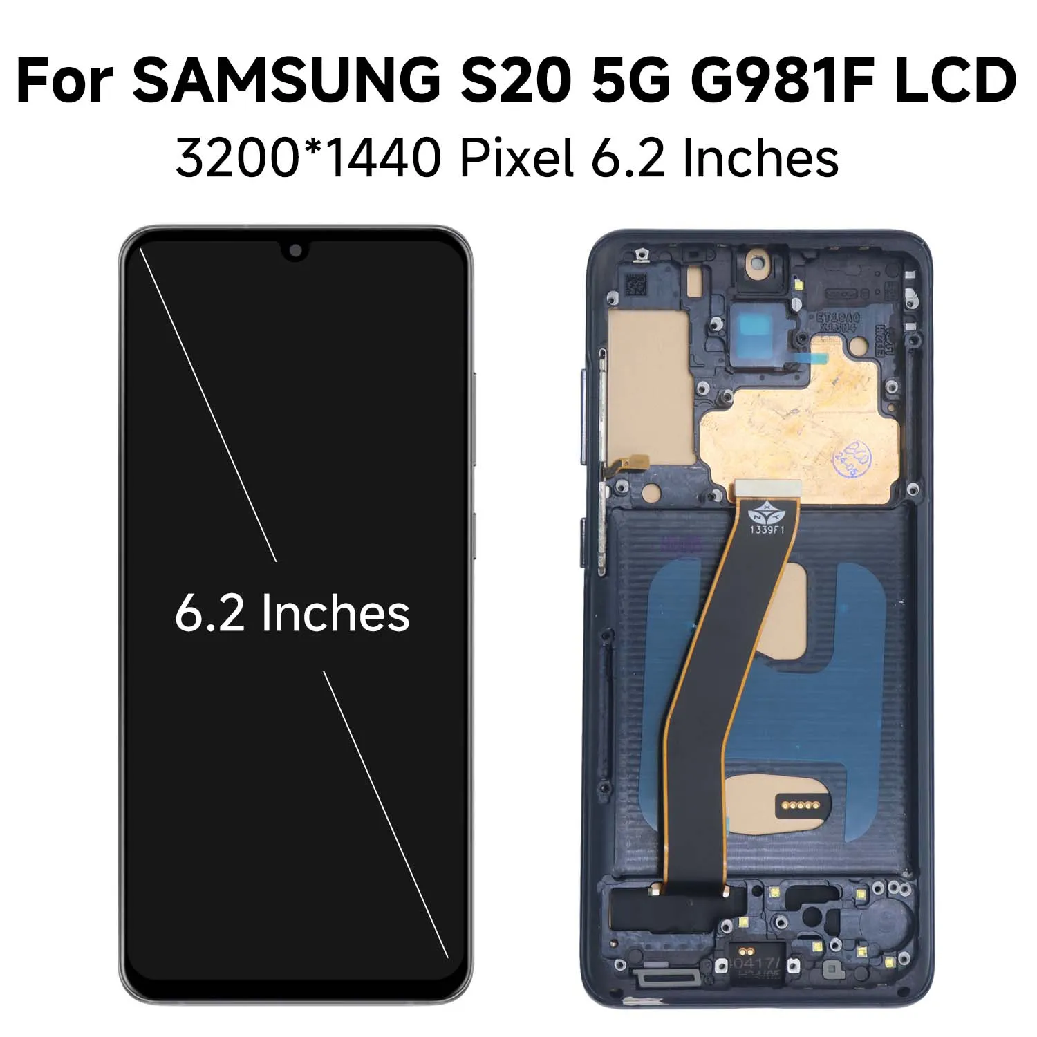 TFT Quality For Samsung S20 5G LCD Display Touch Screen with Frame, For Samsung S20 5G G981F G981F/DS G981B/DS Display